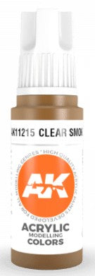 AK Interactive 11215 Clear Smoke 3G Acrylic Paint 17ml Bottle