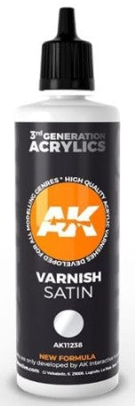 AK Interactive 11238 Satin 3G Acrylic Varnish 100ml Bottle