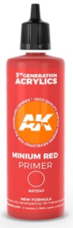 AK Interactive 11247 Minimum Red 3G Acrylic Primer 100ml Bottle