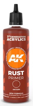 AK Interactive 11250 Rust 3G Acrylic Primer 100ml Bottle