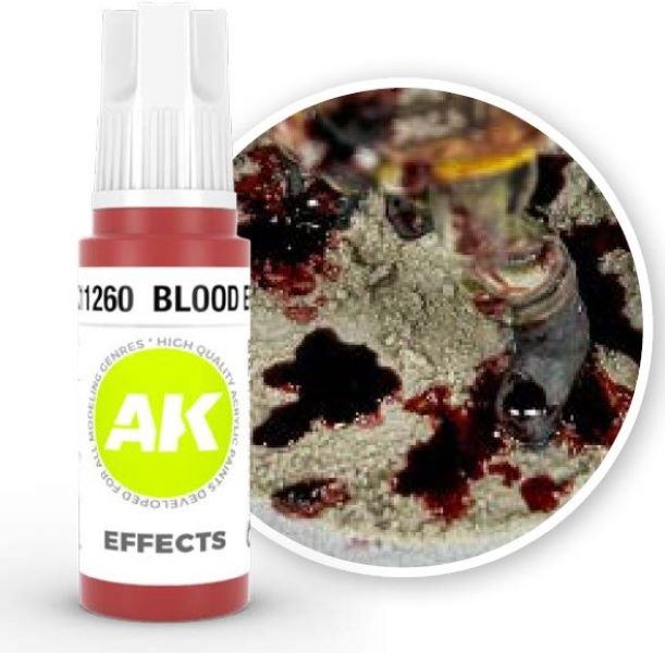 AK Interactive 11260 Blood Effect 3G Acrylic Paint 17ml Bottle