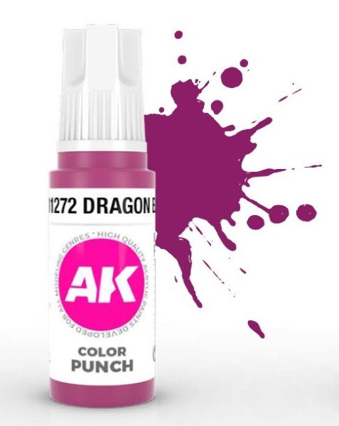 AK Interactive 11272 Color Punch: Dragon Blood 3G Acrylic Paint 17ml Bottle