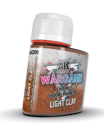 AK Interactive 1210 Wargame: Light Clay Liquid Pigment Enamel 35ml Bottle