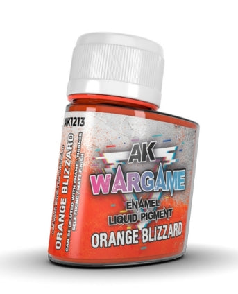 AK Interactive 1213 Wargame: Orange Blizzard Liquid Pigment Enamel 35ml Bottle