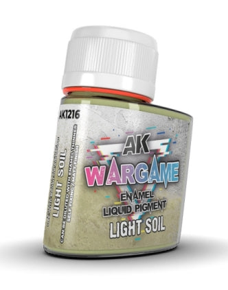 AK Interactive 1216 Wargame: Light Soil Liquid Pigment Enamel 35ml Bottle