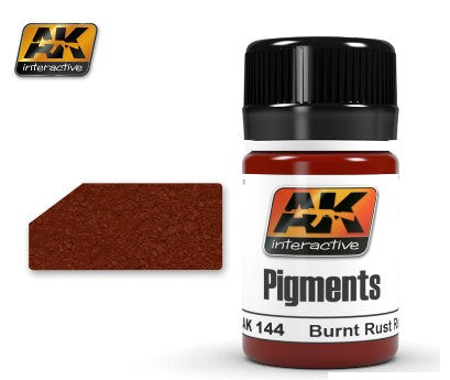AK Interactive 144 Burnt Rust Red Dry Pigment 35ml Bottle