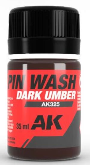 AK Interactive 325 Dark Umber Pin Wash Enamel 35ml Bottle