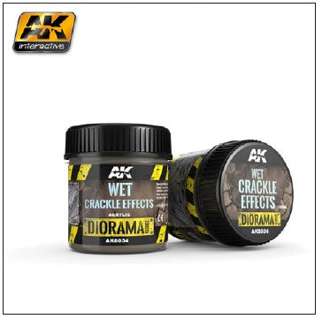 AK Interactive 8034 Diorama Series: Wet Crackle Effects Acrylic 100ml Bottle