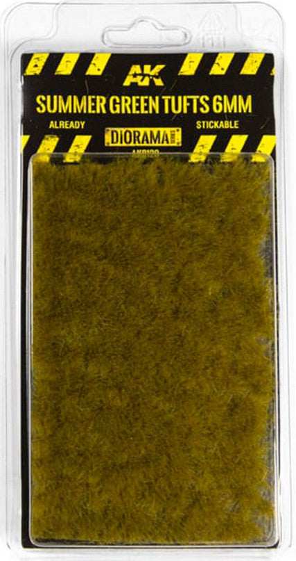 AK Interactive 8120 Diorama Series: Summer Green Tufts 6mm (Self Adhesive)