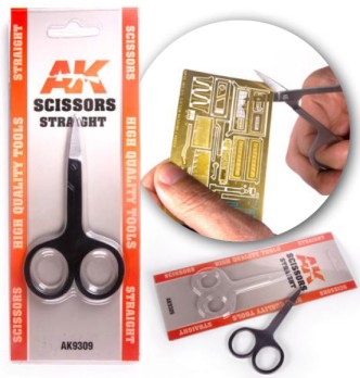 AK Interactive 9309 Straight Scissors for Photo-Etched