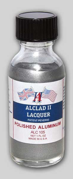 Alclad II 105 1oz. Bottle Polished Aluminum Lacquer