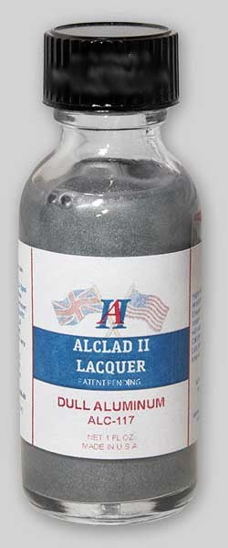 Alclad II 117 1oz. Bottle Dull Aluminum Lacquer