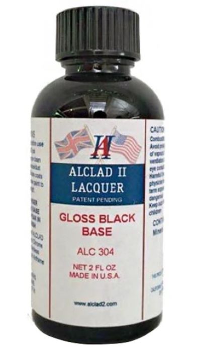 Alclad II 304 2oz. Bottle Gloss Black Enamel Base