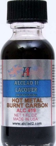 Alclad II 419 1oz. Bottle Hot Metal Burnt Carbon Lacquer