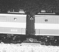 American Limited Models 8900 N Scale Diaphragms for Con-Cor Alco PA & PB Locos -- Gray