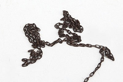 A Line Products 29221 HO Scale Pre-Blackened Brass Chain - 12" 30.5cm -- 15 Links per Inch