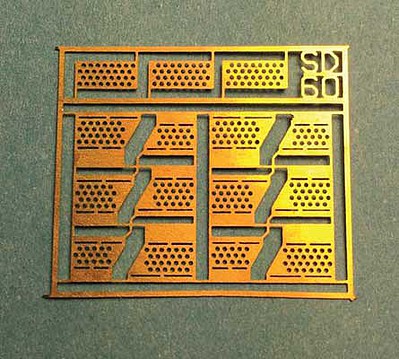 A Line Products 29231 HO Scale Brass Diesel Steps For Railpower Shells -- SD60