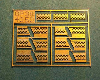 A Line Products 29237 HO Scale Brass Diesel Steps For Athearn Shells -- GP60, 50, 40, 38