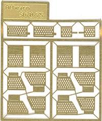 A Line Products 29262 HO Scale Brass Diesel Steps For Athearn Shells -- SD70/75 3-Step