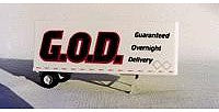 A Line Products 50213 HO Scale Decals - For 28' Wedge Trailer -- Guaranteed Overnight Deliver - G.O.D.