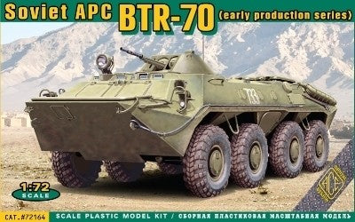 Ace Plastic Models 72164 1/72 Soviet BTR70 Early Production Armored Personnel Carrier