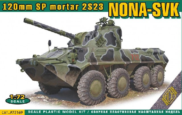 Ace Plastic Models 72169 1/72 Nona-SVK 120mm Self-Propelled Mortar 2S23 Tank