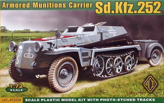 Ace Plastic Models 72238 1/72 SdKfz 252 Armored Semi-Tracked Munitions Carrier