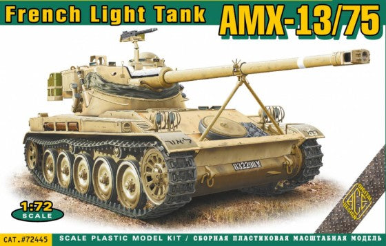 Ace Plastic Models 72445 1/72 French AMX13/75 Light Tank