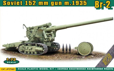 Ace Plastic Models 72560 1/72 Soviet BR2 152mm Mod 1935 Heavy Gun