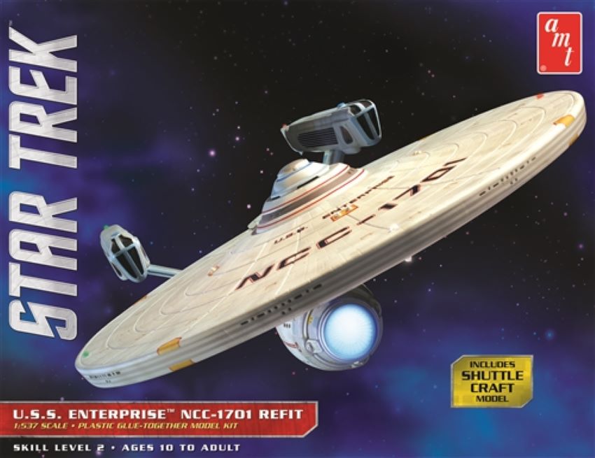 AMT Model Kits 1080 1/537 Star Trek USS Enterprise NCC1701 Refit