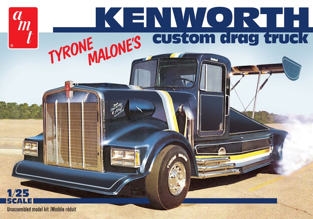 AMT Model Kits 1157 1/25 Tyrone Malone's Kenworth Custom Drag Truck