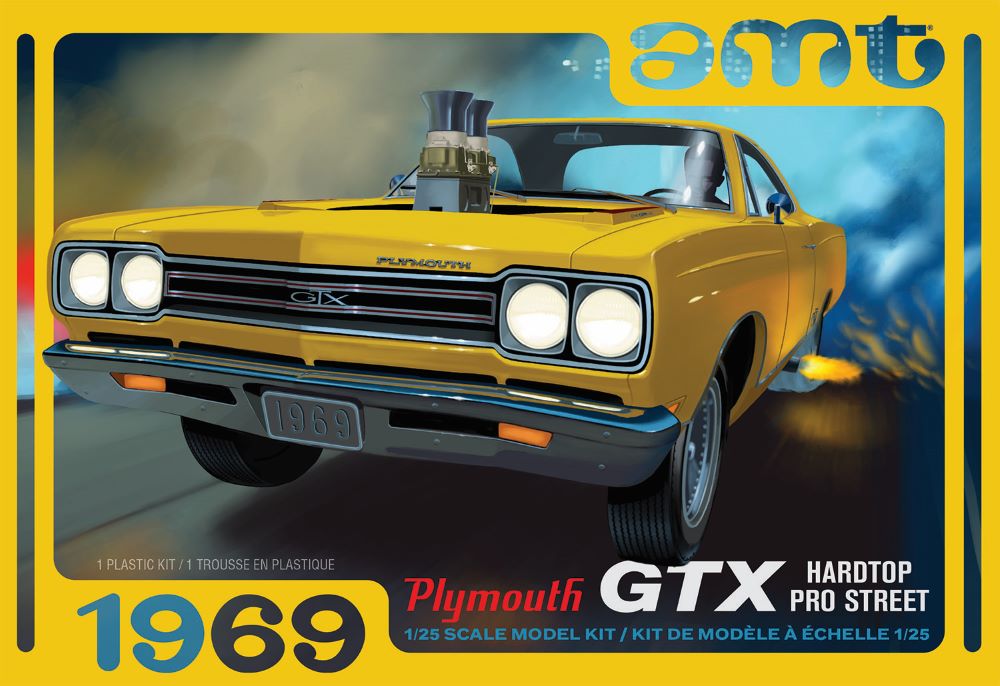 AMT Model Kits 1180 1/25 1969 Plymouth GTX Hardtop Pro Street
