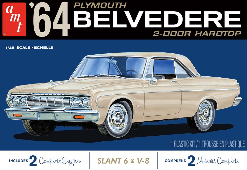 AMT Model Kits 1188 1/25 1964 Plymouth Belvedere 2-Door Hardtop