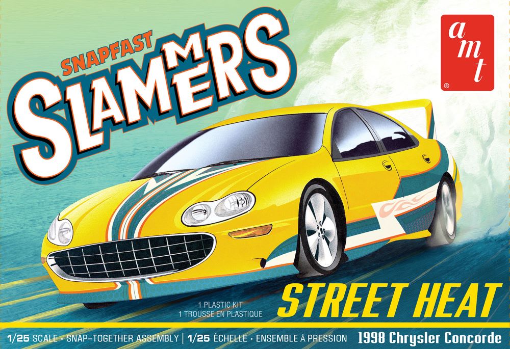 AMT Model Kits 1227 1/25 1998 Chrysler Concorde Street Heat Slammers (Snap) (D)