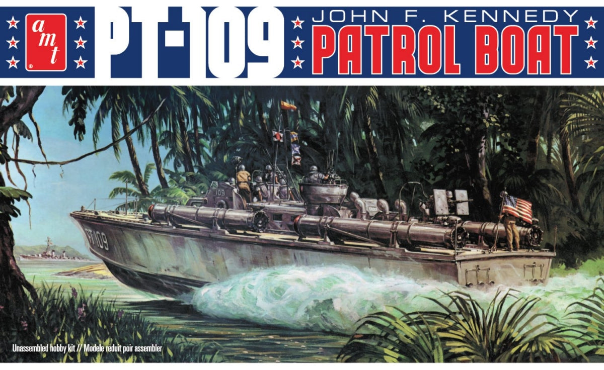 AMT Model Kits 1233 1/64 JFK PT109 Patrol Boat