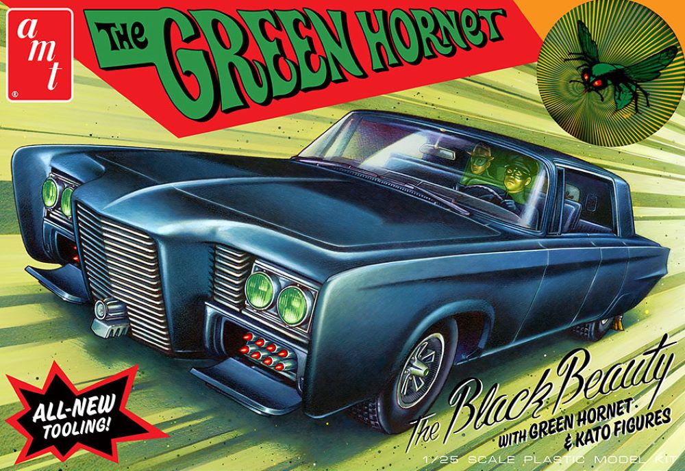 AMT Model Kits 1271 1/25 Green Hornet Black Beauty Chrysler Imperial w/Green Hornet & Kato Figure