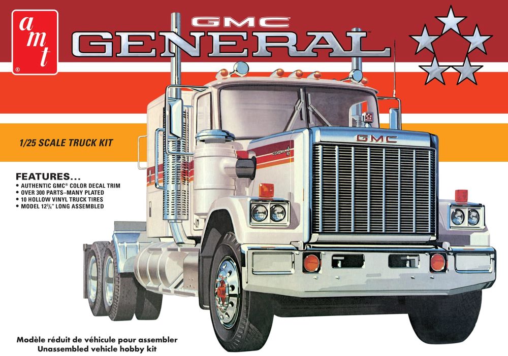 AMT Model Kits 1272 1/25 1976 GMC General Semi Tractor Cab