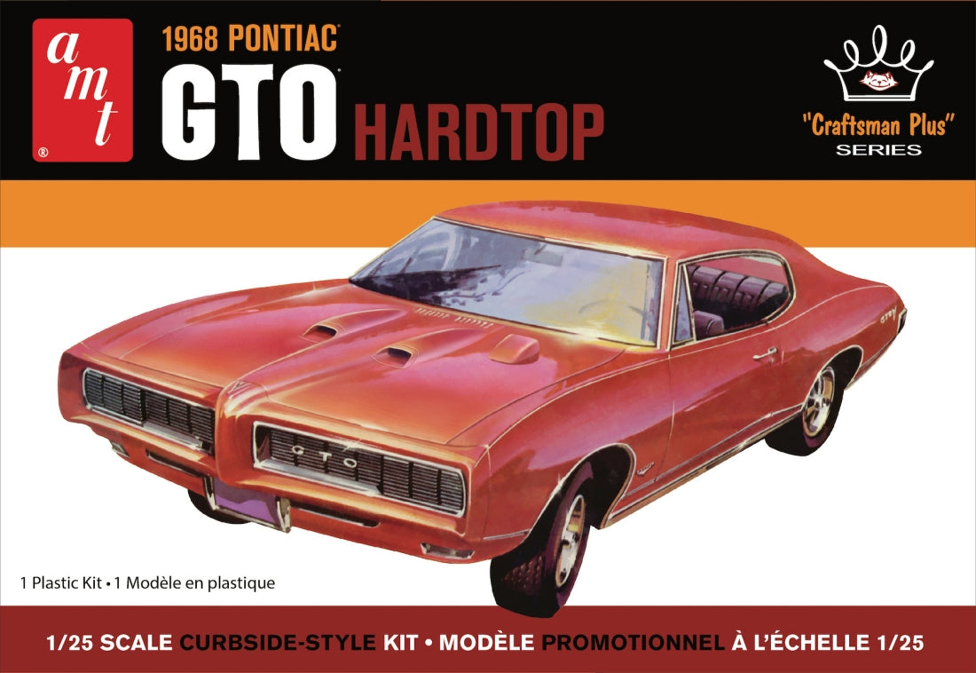 AMT Model Kits 1411 1/25 1968 Pontiac GTO Hardtop Craftsman Plus Series