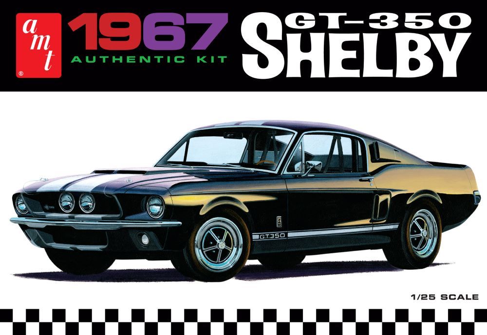 AMT Model Kits 834 1/25 1967 Shelby GT350 Car (Black)