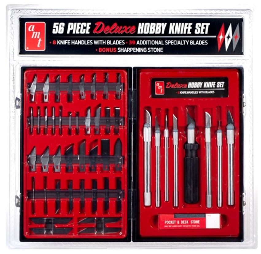 AMT Model Kits BT4 56pc Deluxe Hobby Knife Set