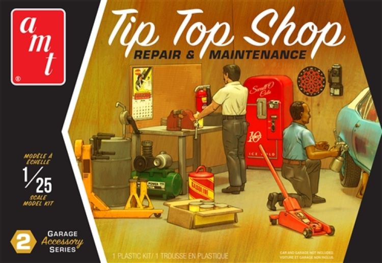 AMT Model Kits PP16 1/25 Tip Top Shop Repair & Maintenance Garage Accessory Set #2