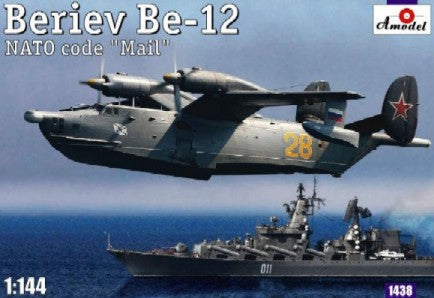 Amodel 1438 1/144 Beriev Be12 Nato Code Mail Soviet Amphibian Anti-Submarine/Maritime Patrol Aircraft