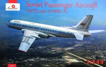 Amodel 1469 1/144 Tu104 Aeroflot Russian Airliner