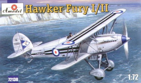 Amodel 72138 1/72 Hawker Fury I/II BiPlane Fighter