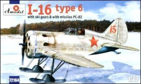 Amodel 72164 1/72 I16 Type 6 Soviet Fighter w/Skis & Missiles