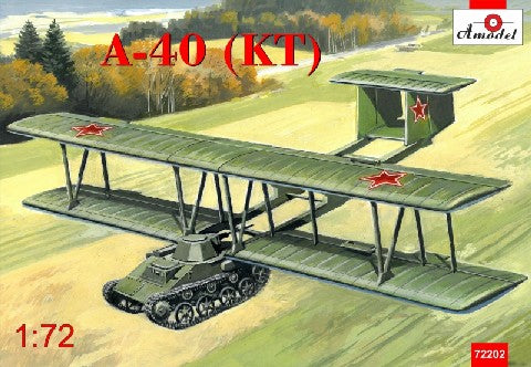 Amodel 72202 1/72 Antonov A40 (KT) Proto-Type Flying Tank using T60