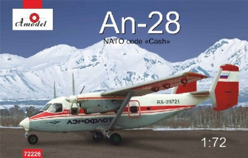 Amodel 72226 1/72 Antonov An28 NATO Code Twin Engine Light Turboprop Aircraft