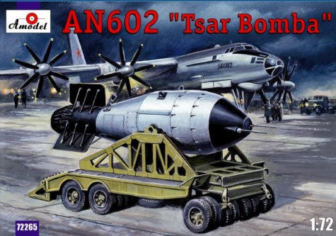 Amodel 72265 1/72 AN602 (Tsar Bomba) Hydrogen Bomb w/Trailer