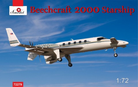 Amodel 72279 1/72 Beechcraft 2000 Starship N82850 Twin-Engine Business Aircraft