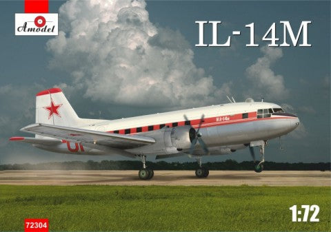 Amodel 72304 1/72 Ilyushin Il14M Personnel/Cargo Aircraft